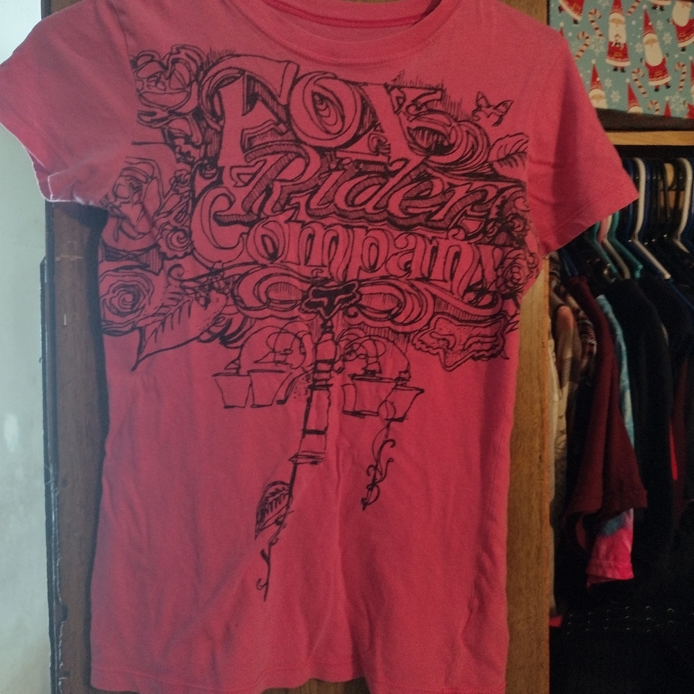 Hot Pink Small Fox Racing Shirt